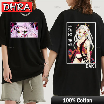 Demon Slayer T Shirt Nezuko Tshirt Women Kimetsu No Yaiba Top Tees Japanese Anime Tanjirou Kamado Tops Manga Harajuku T-shirt