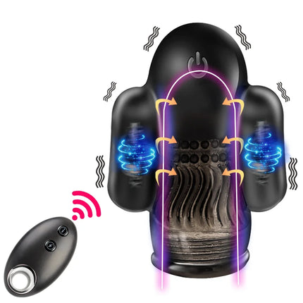 Glans Vibrator Trainer Male Delay Ejaculation Lasting Trainer Vibrator  Penis Sex Toy for Pleasure Remote Control Masturbation