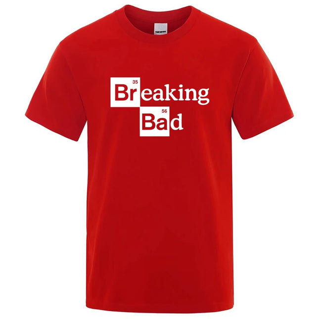 Men's T-shirt High Quality Cotton Blend O Neck Heisenberg Men T-shirt Short Sleeve Casual Breaking Bad Print T Shirt for Men