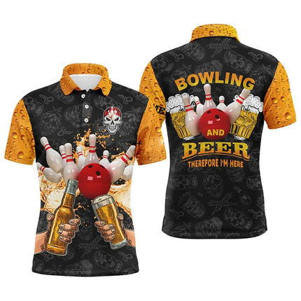 Bowling Game Jersey New Design Men Women Lapel Short Sleeve Polo Shirt Cool Graffiti Graphic Funny Personality Custom Top 2025