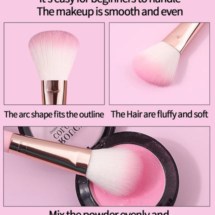 1pcs multi-functional blush brush, facial makeup brush, smudge brush and highlight brush - essential makeup tools for beginners