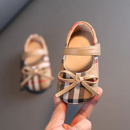NEW Classic Winter Princess Shoes Baby Soft-solar Toddler Shoes Girl Children Plate Cloth Single Shoes 0-3 Years Old Bow Sandals