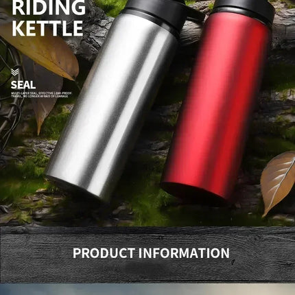 15PCS Portable Stainless Steel Bicycle Water Bottle Straight Drinking Outdoors Sports Travel Kettle Metal Water Bottle