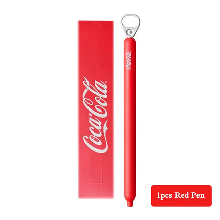 KACO Coca Cola Gel Ink Pen Pull Ring high-quality 0.5 dual-core ST head,Quick Drying Black stylo for office signing school suppl