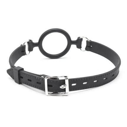 Silicone Open Mouth Oral Gag O Ring Full Silicone Head Harness Straps Couples Slave BDSM Adult Games Sex Products for Women Gay
