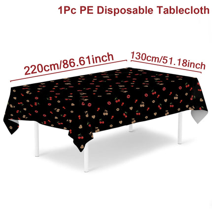 Purple Laser Disposale Tablecloth Happy Birthday Party Decoration Wedding Party Aluminum Film Table Cover Baby Shower Supplies
