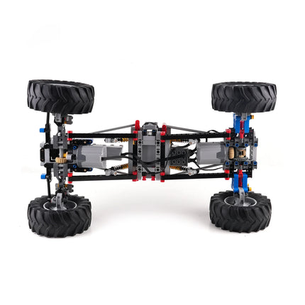 MOC 4WD 4 Wheels Drive Climbing Car with Suspension Shocks Technology Off-Road Car Remote Control Power Servo Motor Toys Gifts