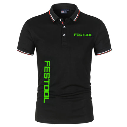 Men's New T-shirt Classic Short-sleeved Polo Shirt Summer Top Casual T-shirt Button Collar Super Large M-4XL Casual Polo Shirt