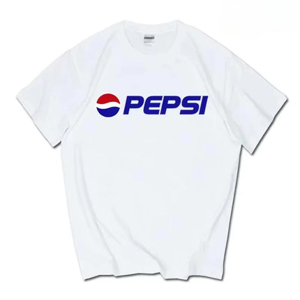 2026 Summer  New INS Pepsi Cola Sprite Coca-Cola Joint T-shirt Men Women Loose Cotton Couple Short Sleeve Tops T Shirts