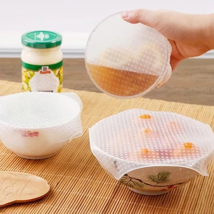 Transparent Silicone Sealing Lid Refrigerator Food Wrap Food-Grade Bowl Lid Strongly Adsorptive Excellent Sealing Property