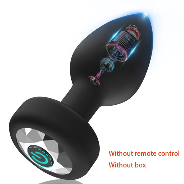 10 Modes Anal Plug Vibrator Vibrating Butt Plug Remote Control Anal Plug for Prostate Massage Adult Sex Toys for Men and Women