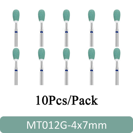 10Pcs High Quality Dental Ceramic Diamond Polishing Burs for Dentist Lab Quick Polishing Zirconia Porcelain Crown Tools