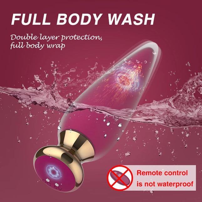 Anal Plug Vibrator 10 Vibration Modes Anal Toy For Couples Prostate Massager Sex Toys With Remote Control Vibrator Anal Toys