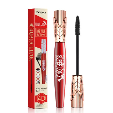 4D Mascara Waterproof Extra Volume Long -lasting Hyper Lengthening Eyelash Non-smudging Eyelashes Black Mascara