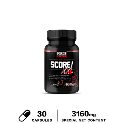 Force Factor Score XXL Nitric Oxide Supplement with L-Citrulline Maca and Tribulus To Help Build Muscle and Increase Endurance
