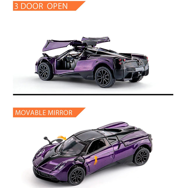 1:43 Scale 4 Inch Die Cast Model Race Car Toy with Pullback Action Alloy Model Car for Collection and Ornament Birthday Gift Boy