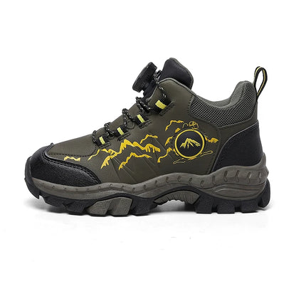 New Autumn Winter Hiking Shoes for Kids Non-Slip Outdoor Shoes Children Warm Mountaineering Trekking Climbing Sports Shoes Boys