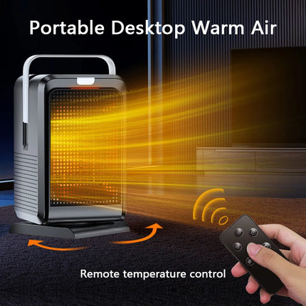 Portable Desktop PTC quick heating shaking head electric both cooling and heating small household With Remote Control 110V/220V