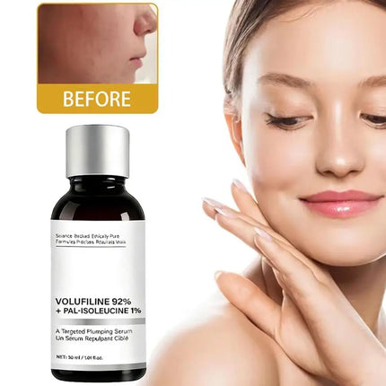 30ml Volufiline 92% + Pal-Isoleucine 1% Plumping Serum with Niacinamide Plumping Anhydrous Skin Radiance Boosting Facial Serum