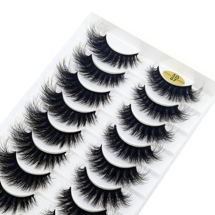 10 Pairs Mink Fake Eyelashes Faux 3D Natural Long False Eyelashes 3d Mink Lashes Soft Fluffy Lashes Extension Makeup Kit Cilios