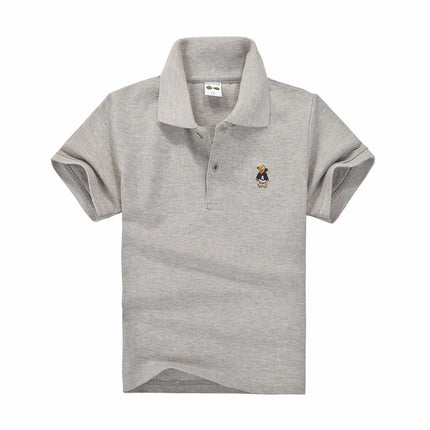 New Children Polo Shirt Solid Kids Boys Polo Shirts Korea Fashion Boys Designer Clothes School Uniform 2-14 Years