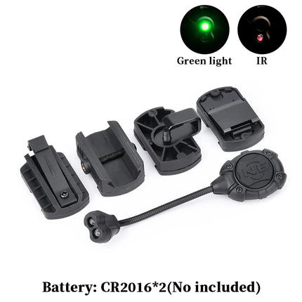WADSN Airsoft Tactical Helmet Strobe Light 3 Mode IR Green Red LED Fast Helmet Lamp Survival Safety Flashlight for Hunting