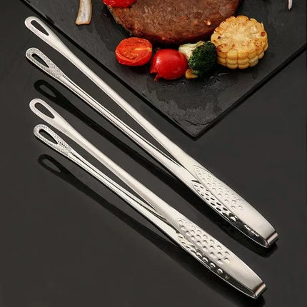Stainless Steel Kitchen Tongs Barbecue Tongs Clip BBQ Grill Meat Tongs Cooking Tweezers for Food Utensils Home Kitchen Tools
