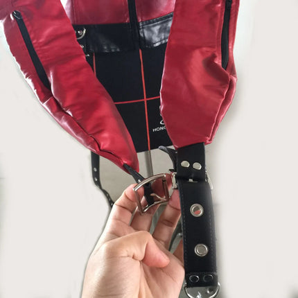 Manyjoy Faux Leather Adjustable Straitjacket SM Restraint Harness Adult Play Straight Jacket Slave Erotic Costume Sex Toys Women