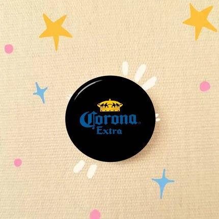 Logo C-Corona E-Extra Beer    32/44/58MM Customizable Button Pins Cute Funny Creative Badge Jewelry Decor Gifts For Friends