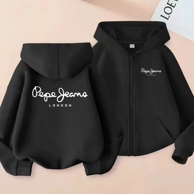 High quality boys and girls zipper hoodies, skin-friendly and warm in spring and autumn