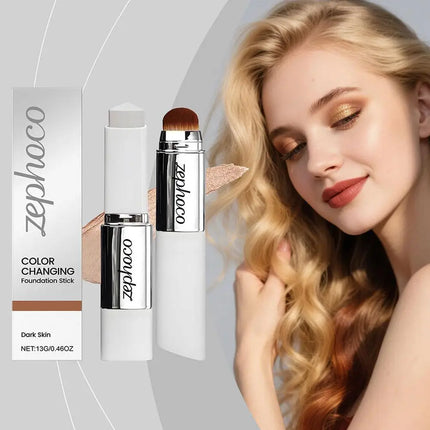 2-in-1 Color Changing Foundation Stick Light Moisturizing Matt Base Makeup Long Lasting Waterproof Contouring Korean Make Up