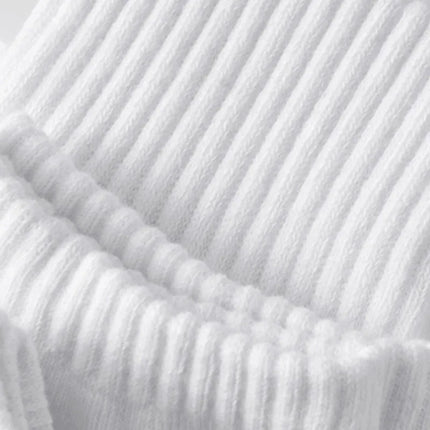 10/20/30 Pairs Neutral Solid Color Mid Calf Round Neck Socks Spring Autumn Sweat Absorbing Breathable All Season Sports Socks