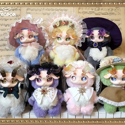 In Stock Bew Ipfecoco Sheep Series Blind Box Cute Anime Colorful Plush Sheep Figurine Collectible Decorative Toy New Year Gift