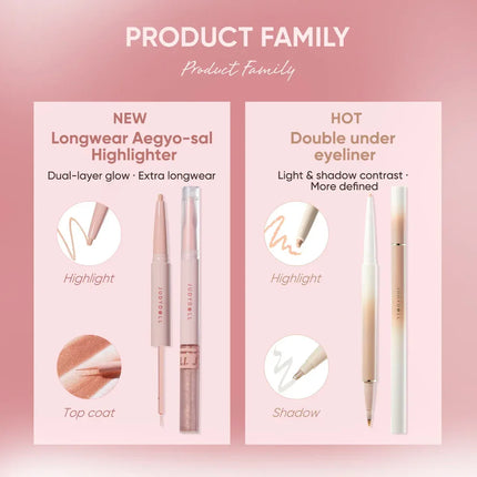 Judydoll Dual-Ended Contour Under Eye Pen Matte Shimmer Soft Nude Fine Flash  Smudge-Proof Lasting Natural Brightening