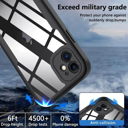 360 Full Body Front+Back Clear Case For iPhone 16 15 14 13 11 12 Pro Max XS X XR 7 8 Plus SE 2022 Silicone  Shockproof Cover