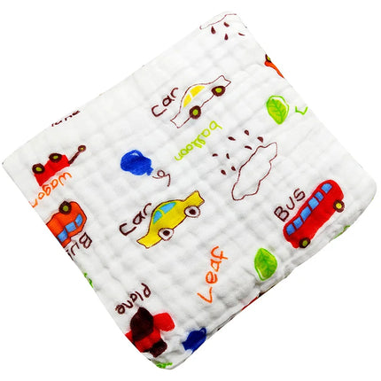 Baby Bath Towel Muslin Bathrobe for Newborn Infant Toddler Washcloth Wrap Boys Girls Kids Child Cartoon Gauze Cotton Blanket