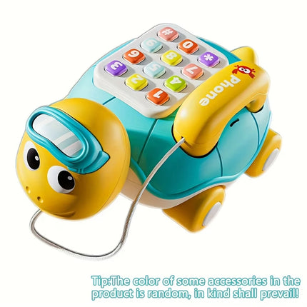 Musical Turtle Crawling baby Toys Interactive Baby Phone Toy with Piano Music Lights Toddlers Early Learning Educational gift