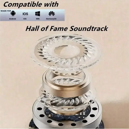Digital display wireless Bluetooth headset TWS Game music Sync without delay noise reduction Ultra-long life HIFI sound quality