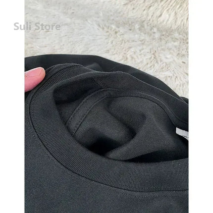 600g Heavy-duty Cotton Short Sleeved T-shirt for Men's Fashion Pure Cotton Thickened Short Sleeved Half Sleeved Tee