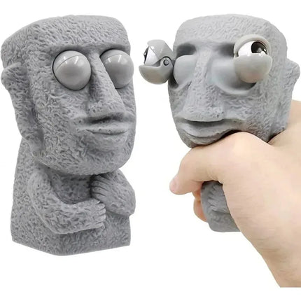 Stone Man Releases Stress Toy Eye Popping Slow Rebound Soft Squeeze Sensory Fidget Toy for Kids Funny Stuff Adult Teen Gifts