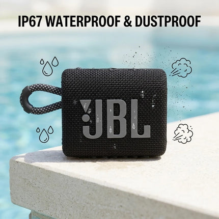 JBL Go 3 Mini Portable Wireless Bluetooth Speaker IP67 Waterproof Sports Deep Bass Sound Outdoor Camping Beach Party Subwoofer