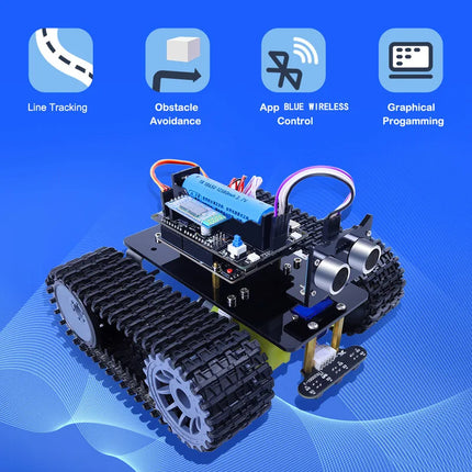 AI Programmable Intelligent Robot Educational Kit with AI Technology Tracks  Robotics Building Set  STEM Learning