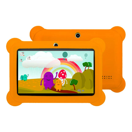 Android 14 Learning Tablet for Kids Toddler Educational Toy Gift for Children HD Dual Cameras 7 Inch 4GB 128GB Kids Tablets PC