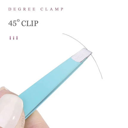 1pc Stainless Steel Eyebrow Tweezer Face Hair Removal Tweezers Colorful Makeup Eyelash Tweezer Eye Brow Clips Makeup Tools