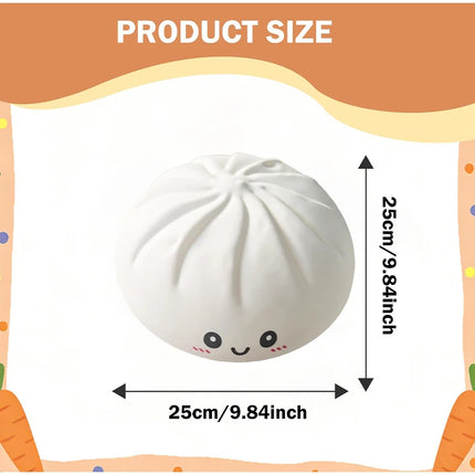 Extra Large 25cm Dumpling Squishy Slow Rebound Sensory Fidget Toy with Colorful Design Soft Stress Ball Home Office Party Gift