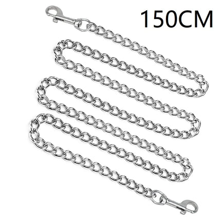 Metal Slave Chain With Carabiner Nipple Clips Chain Body Lock Collar Leader Handcuff Ankle Bondage Restraint Teasing DIY Sex