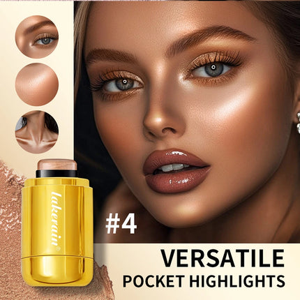 4Colors Highlighter Stick Brightening Skin Tone Contouring Natural Stereo Concealer Blush Multi-Purpose Stick