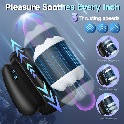 Automatic Telescopic Vibrating Handle Male Masturbator Adult Sex Toy For Men App Control Penetration Penis Trainer  Pocket Pussy