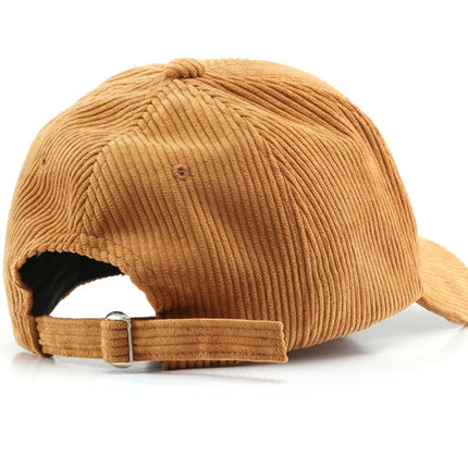 SLECKTON Custom Baseball Cap for Women and Men Fashion Design Brand LOGO Letter Embroidery Hats Corduroy Hats Unisex Wholesale
