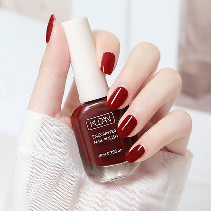 16 Colors Water-Based Nail Polish Set 10ml Nude Red Pink Peel-Off Air-Dry Nail Art Polish Kit Manicure No Need Lamp